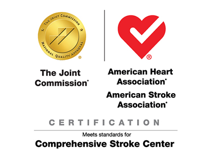 Certification from the Joint Commission for being a Comprehensive Stroke Center.